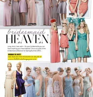 Bridesmaids Heaven! Inspiration from the latest issue of Belle Bridal