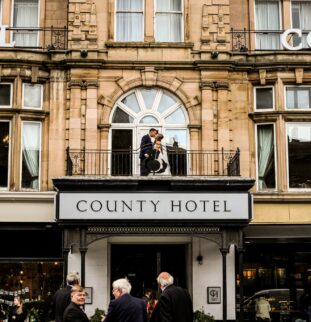 The County Hotel: Ashlee and Jamie's Rose Gold Tinted Ceremony