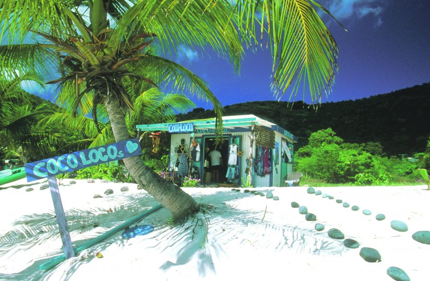 Jost Van Dyke - Coco Loco beach bar. White Bay